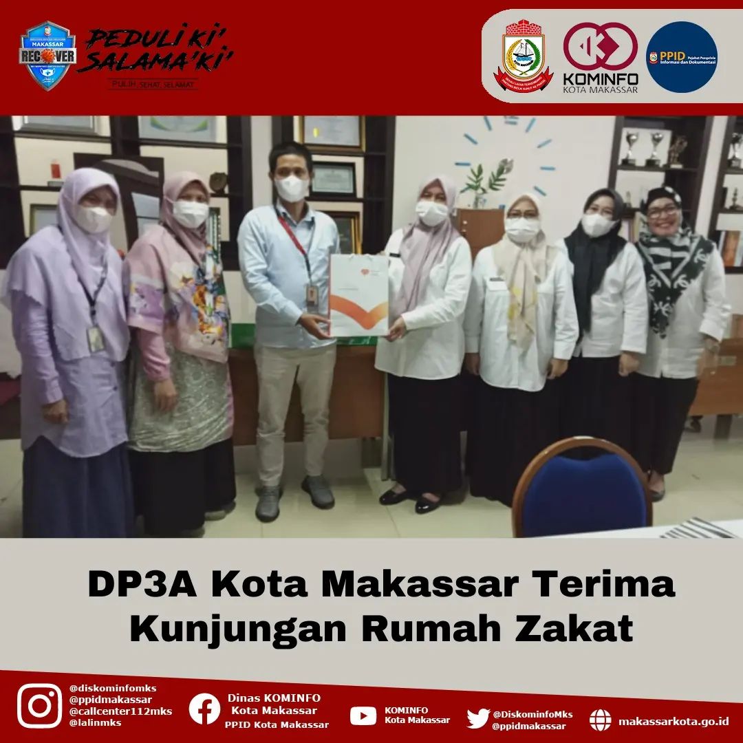 DP3A Kota Makassar Terima Kunjungan Rumah Zakat