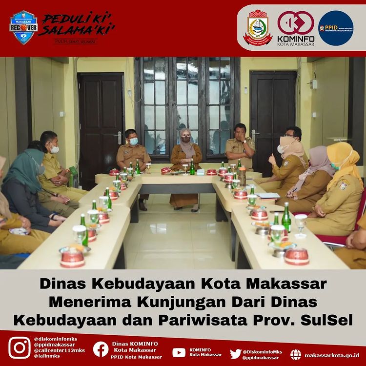 Dinas Kebudayaan Kota Makassar Menerima Kunjungan Dari Dinas Kebudayaan Dan Pariwisata Prov Sulsel