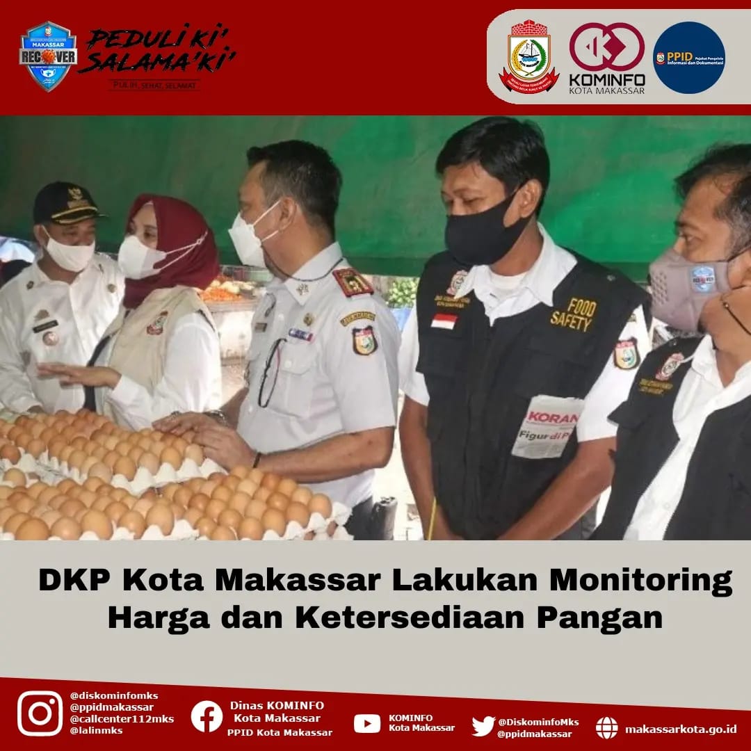 DKP Kota Makassar Lakukan Monitoring Harga Dan Ketersediaan Pangan