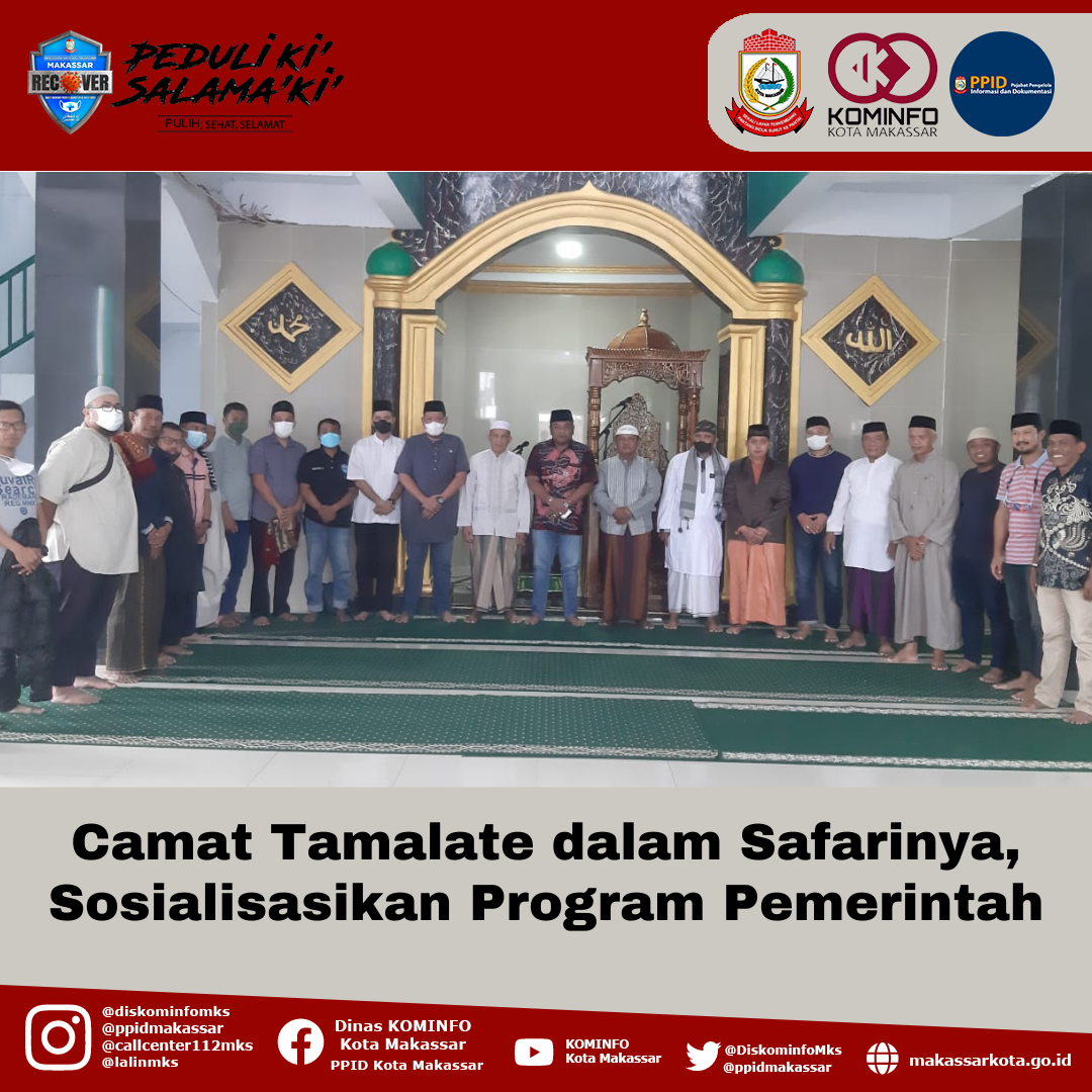 Camat Tamalate dalam Safarinya, Sosialisasikan Program Pemerintah