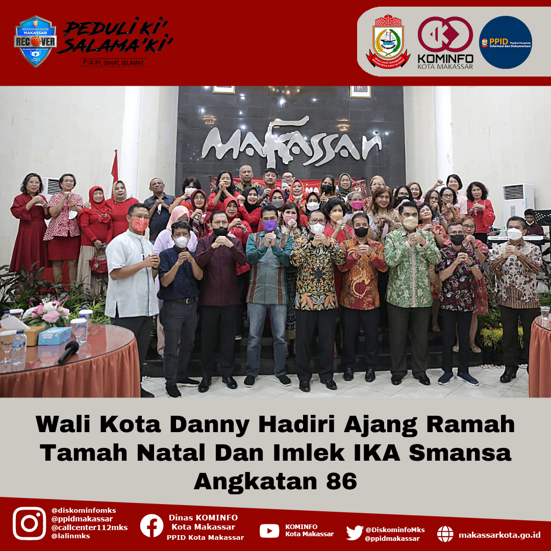 Wali Kota Danny Hadiri Ajang Ramah Tamah Natal Dan Imlek IKA Smansa Angkatan 86