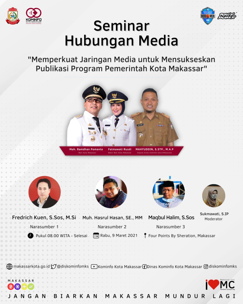 Diskominfo Kota Makassar Gelar Seminar Kemitraan Bersama Media Penyiaran