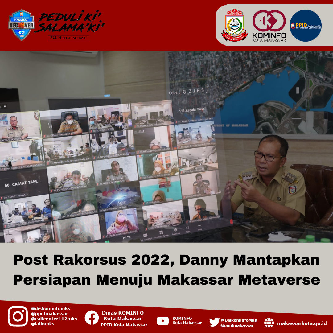 Post Rakorsus 2022, Danny Mantapkan Persiapan Menuju Makassar Metaverse