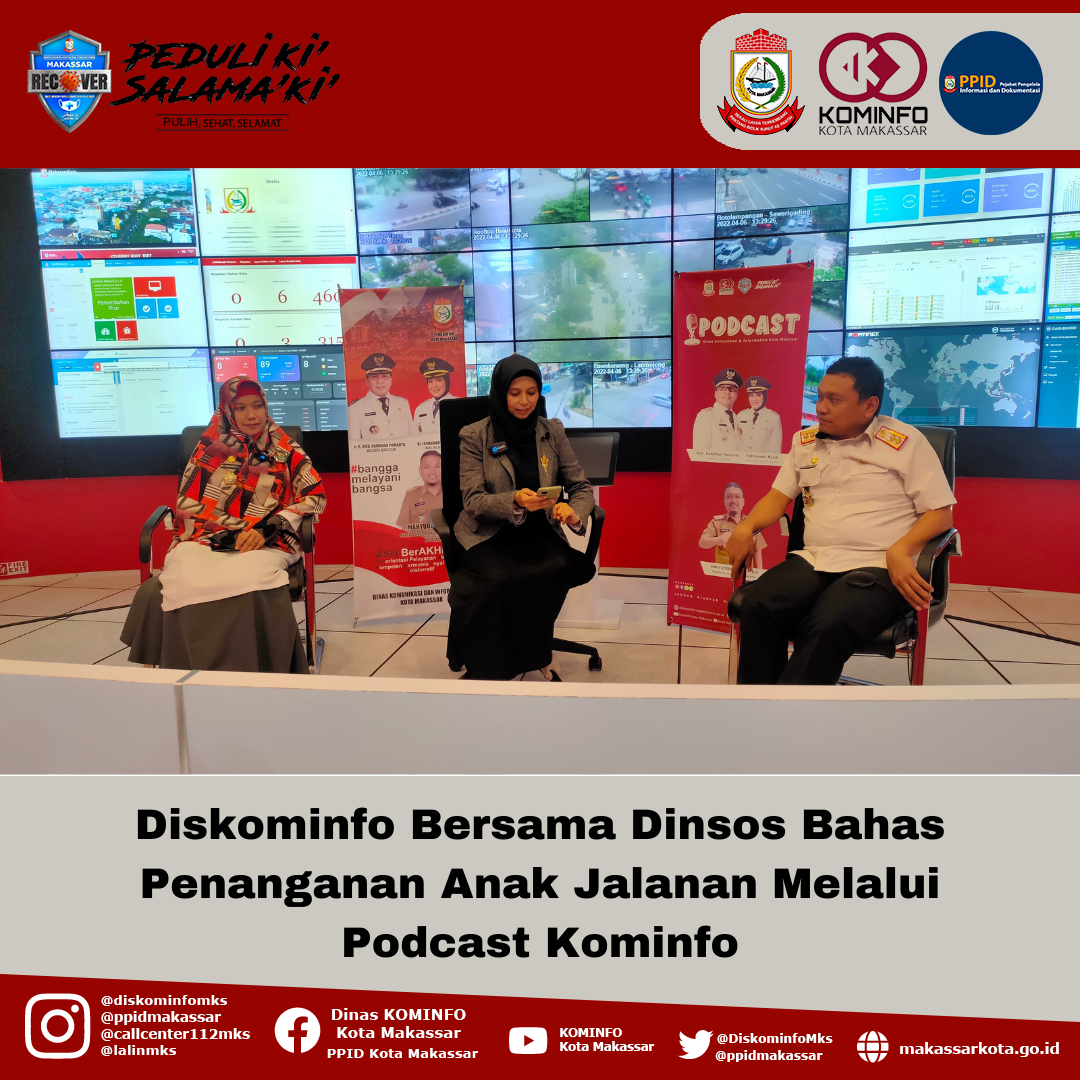 Diskominfo Bersama Dinsos Bahas Penanganan Anak Jalanan Melalui Podcast Kominfo