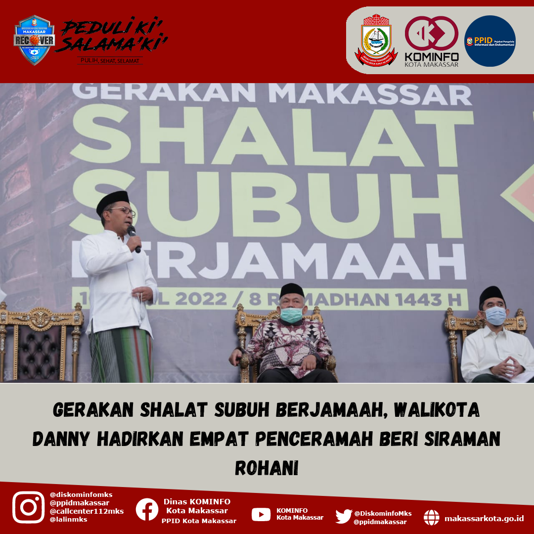 Gerakan Shalat Subuh Berjamaah, Walikota Danny Hadirkan Empat Penceramah Beri Siraman Rohani