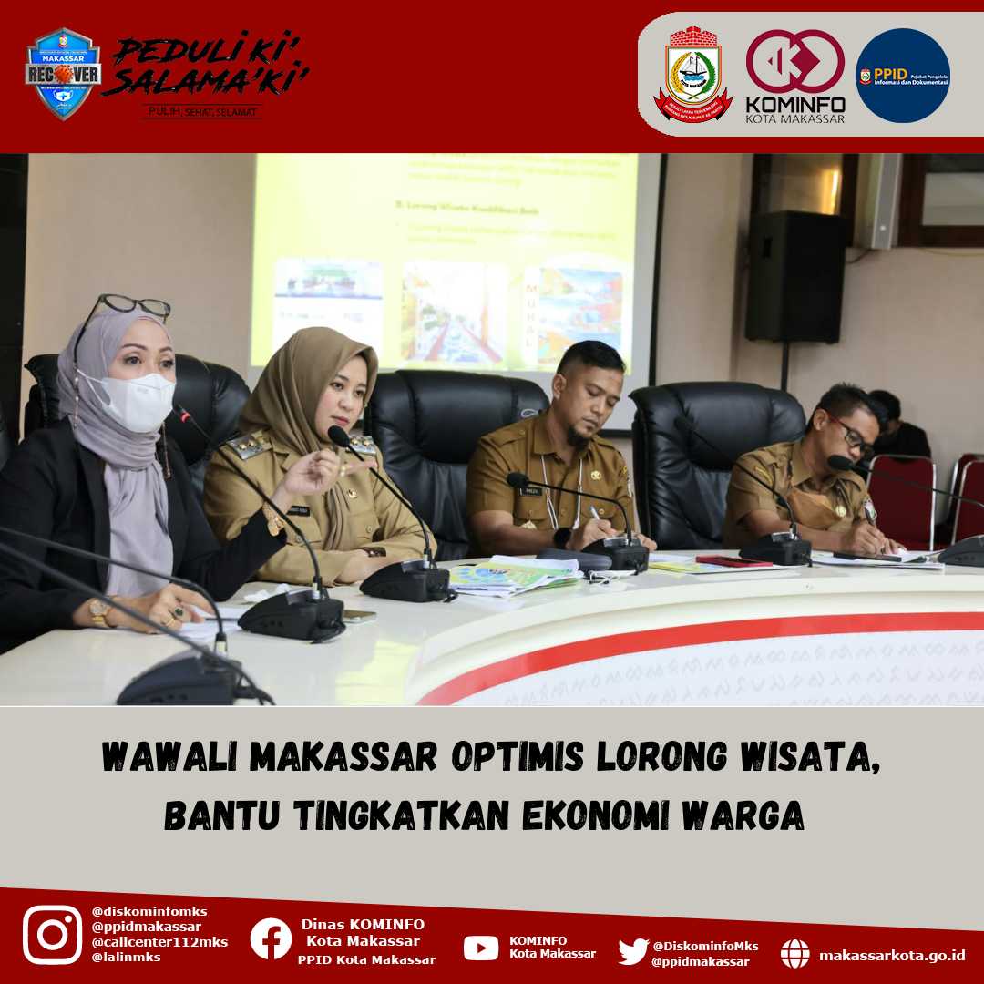 Wawali Makassar Optimis Lorong Wisata, Bantu Tingkatkan Ekonomi Warga 