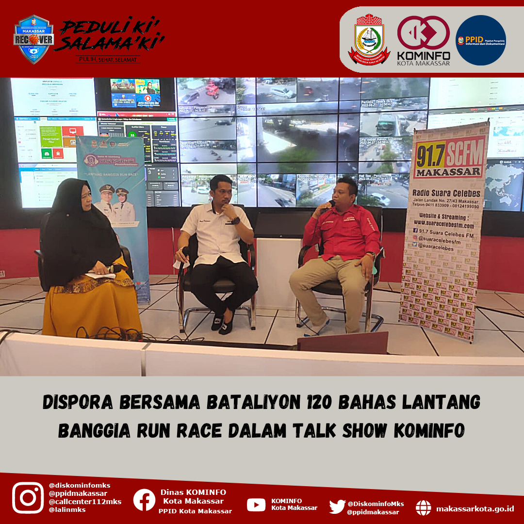 Dispora Bersama Bataliyon 120 Bahas Lantang Banggia Run Race Dalam Talk Show Kominfo