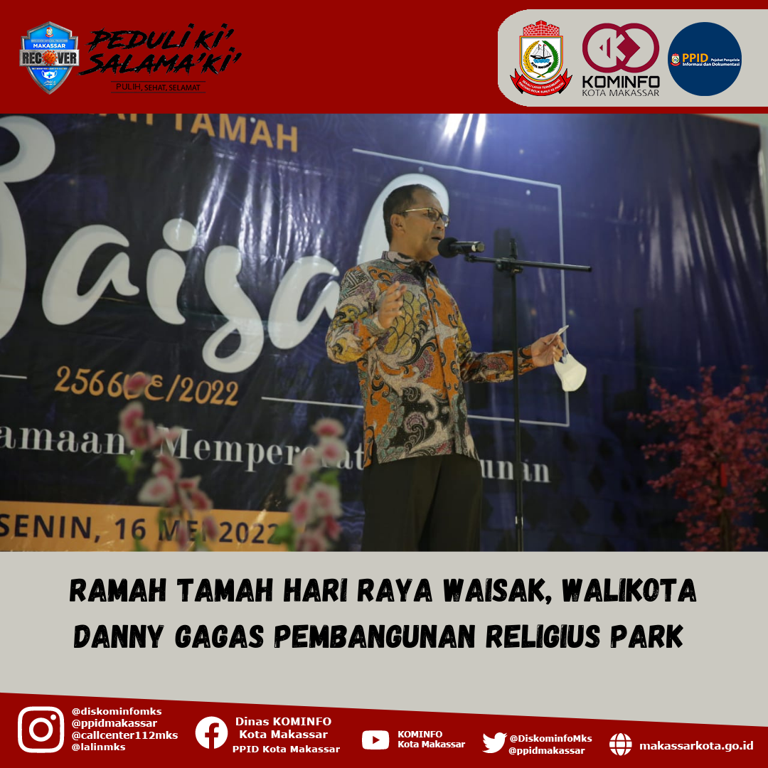 Ramah Tamah Hari Raya Waisak, Walikota Danny Gagas Pembangunan Religius Park 