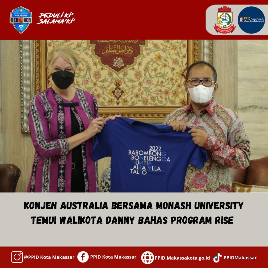 Konjen Australia Bersama Monash University Temui Walikota Danny Bahas Program RISE 