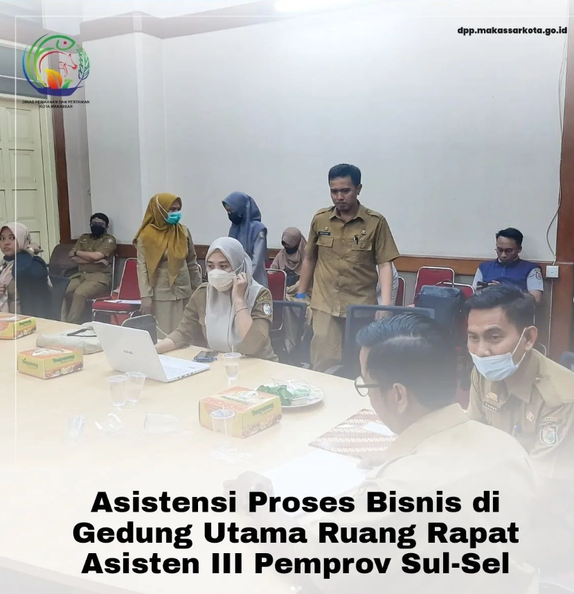 Asistensi Proses Bisnis di Gedung Utama Ruang Rapat Asisten III Pemerintah Provinsi Sulawesi Selatan.