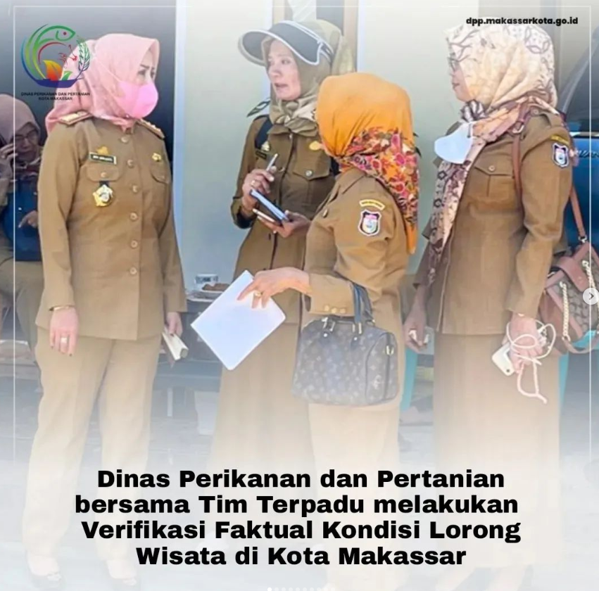 Dinas Perikanan dan Pertanian bersama Tim Terpadu melakukan Verifikasi Faktual Kondisi Lorong Wisata di Kota Makassar