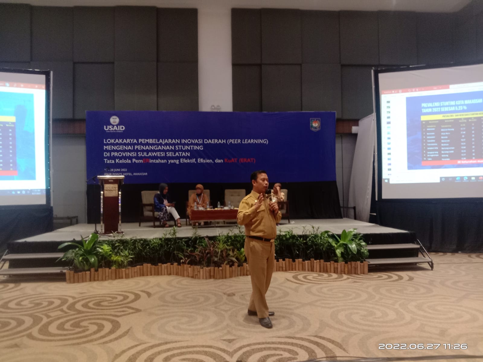 Dinas Pengendalian Penduduk dan Keluarga Berencana (DPPKB) bersama Dinas terkait Bekerjasama dengan (USAID) Dalam Penanganan Stunting Khususnya di Kota Makassar.