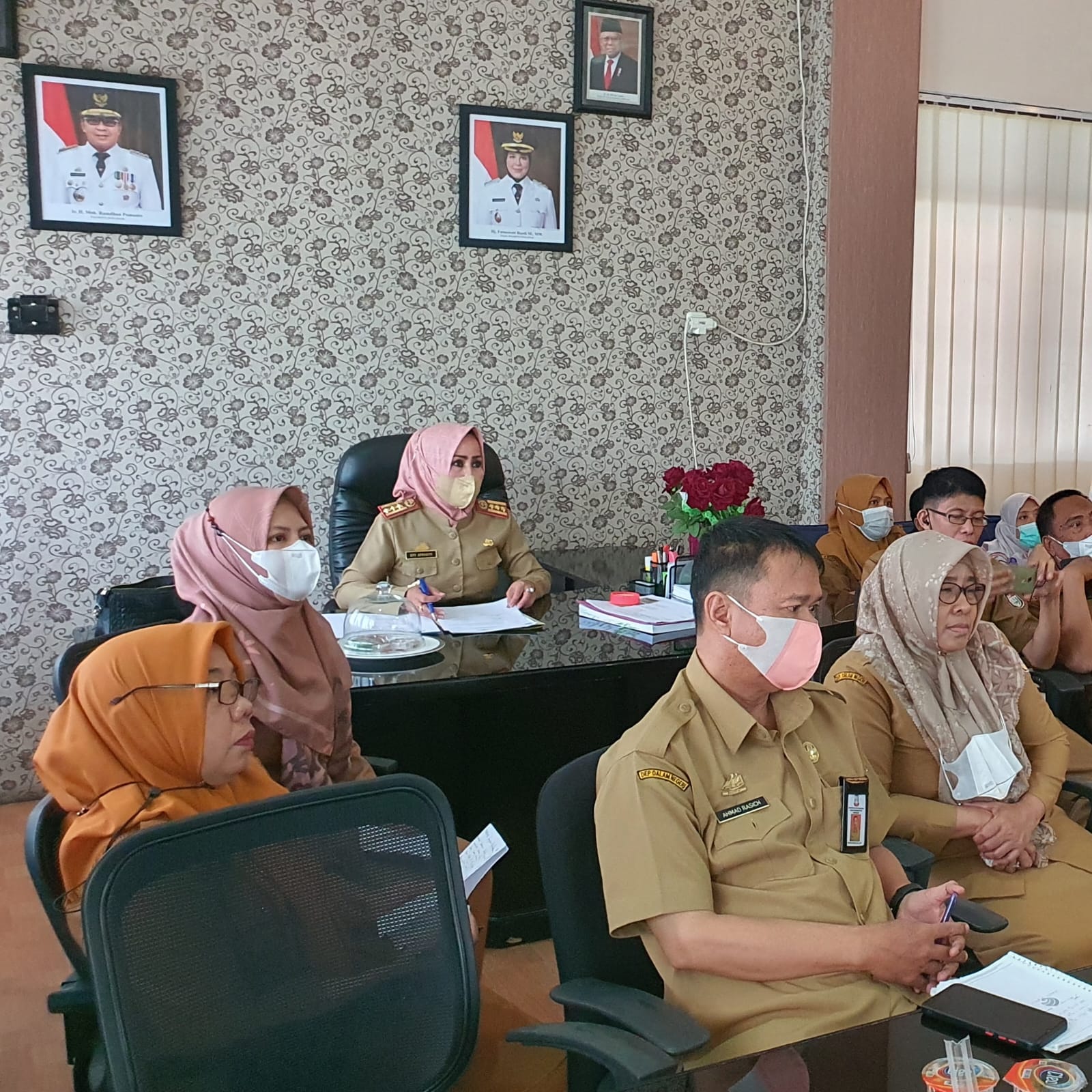 Dinas Perikanan dan Pertanian mengikuti kegiatan Sosialisasi Pengisian Aplikasi Pelaporan Kurban Tahun 2022 yang dilaksanakan secara hybrid/Zoom oleh Direktorat Kesehatan Masyarakat Veteriner