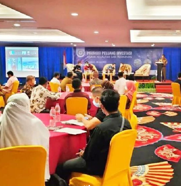 Dinas Perikanan dan Pertanian DP2 Kota Makassar melalui Bidang Perikanan DP2 menghadiri Forum promosi peluang investasi usaha kelautan perikanan, pembinaan dan pengawasan perizinan berusaha sektor kel