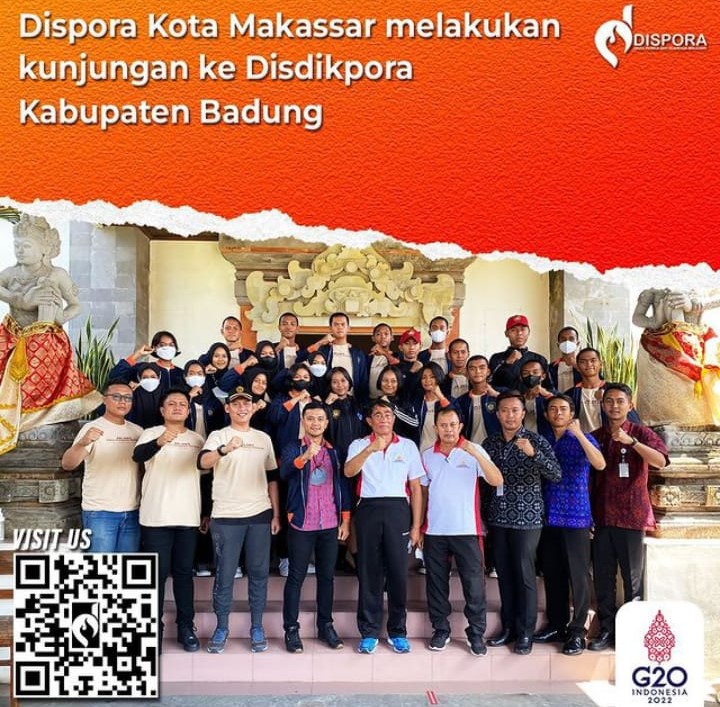 Dispora Makassar Lakukan Kunjungan Ke Disdikpora Kab. Badung
