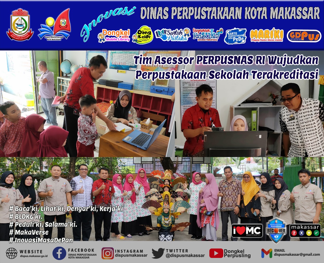 Tim Asessor PERPUSNAS RI Wujudkan Perpustakaan Sekolah Terakreditasi