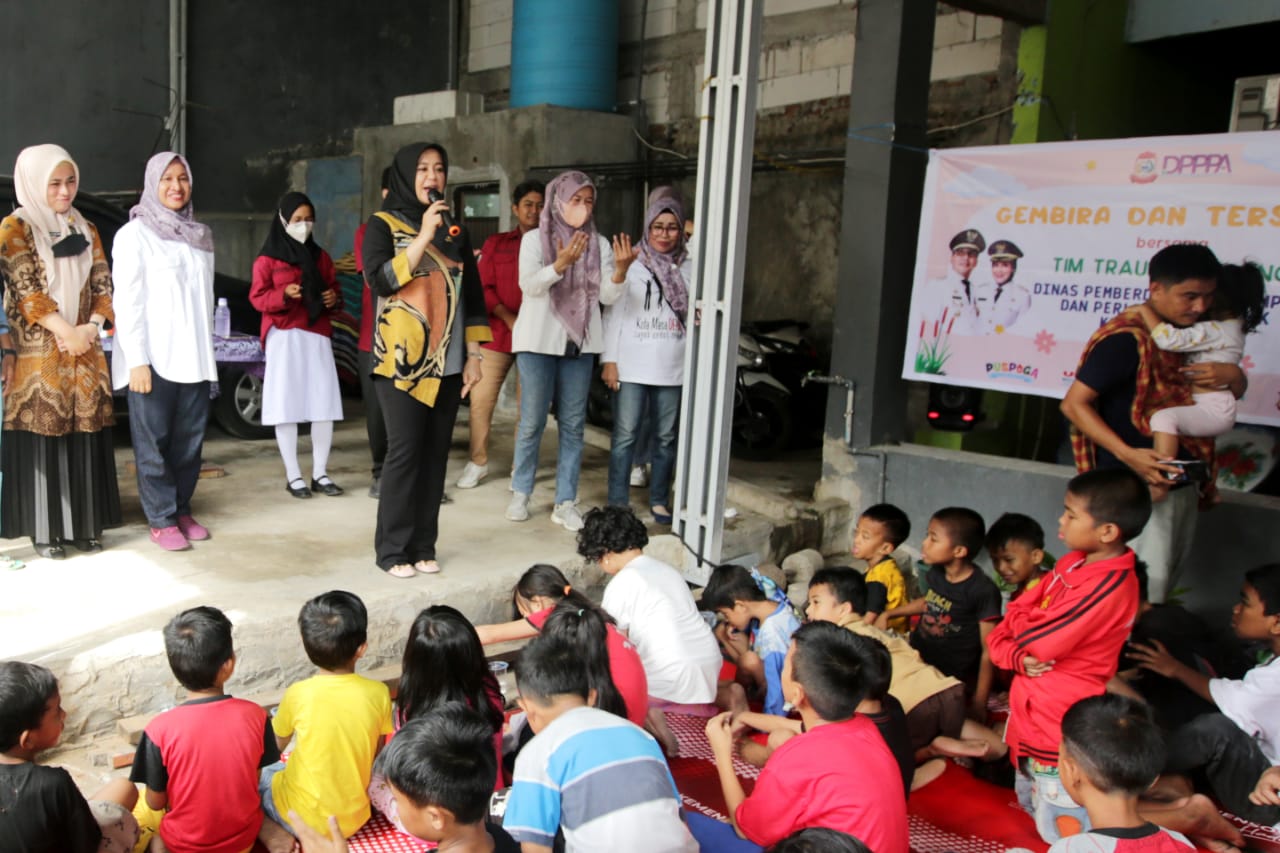 Wakil Wali Kota Makassar Beri Trauma Healing Bagi Anak Korban Kebakaran Rappokalling