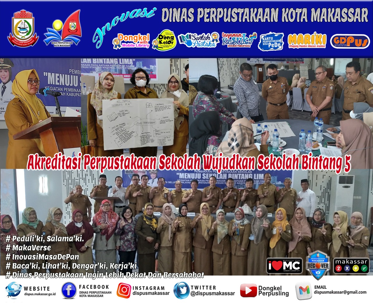 Akreditasi Perpustakaan Sekolah Wujudkan Sekolah Bintang 5