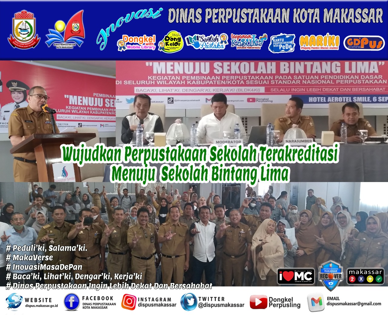 Wujudkan Perpustakaan Sekolah Terakreditasi Menuju Sekolah Bintang Lima