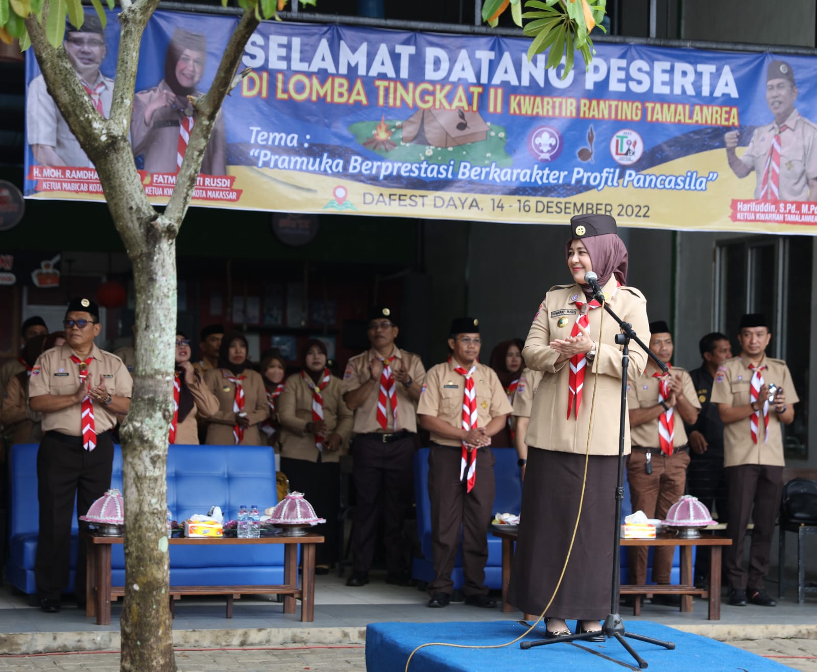 Wakil Wali Kota Makassar Beri Dana Operasional Ke Kwartir Cabang Tamalanrea dan Biringkanaya