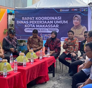 Dukung UMKM, Dinas PU Makassar Gelar Rakor di Lorong