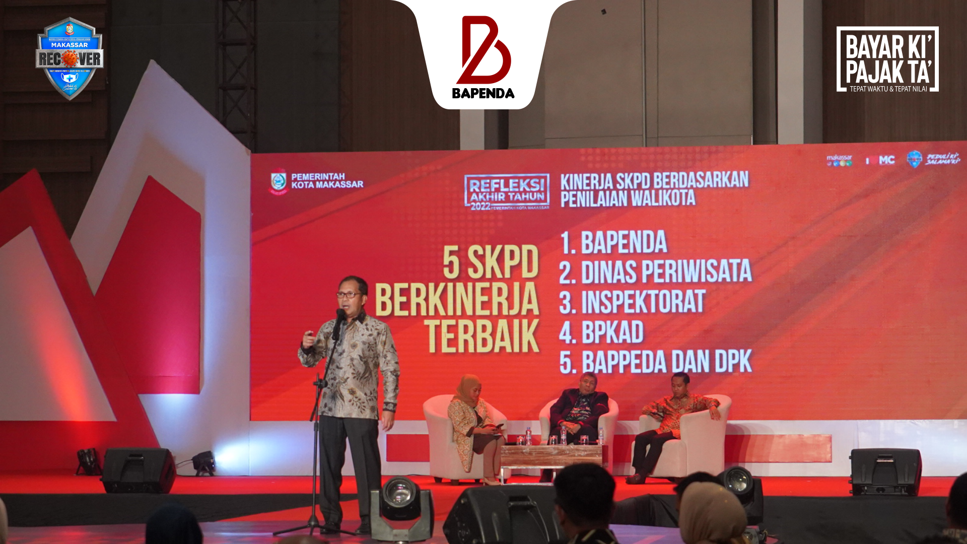 Bapenda Makassar Raih Peringkat Pertama SKPD Terbaik