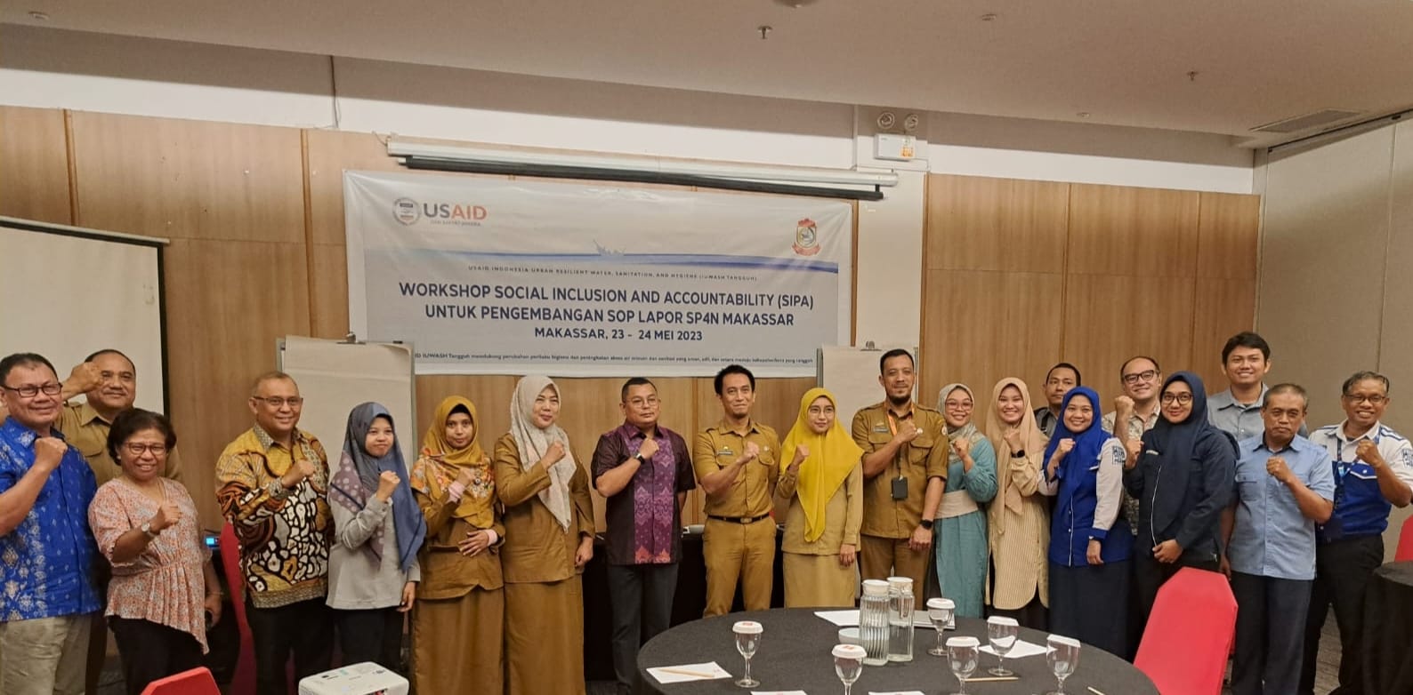 Pemkot Makassar - USAID IUWASH TANGGUH Gelar Workshop SIPA Pengembangan SOP Lapor SP4N Kota Makassar