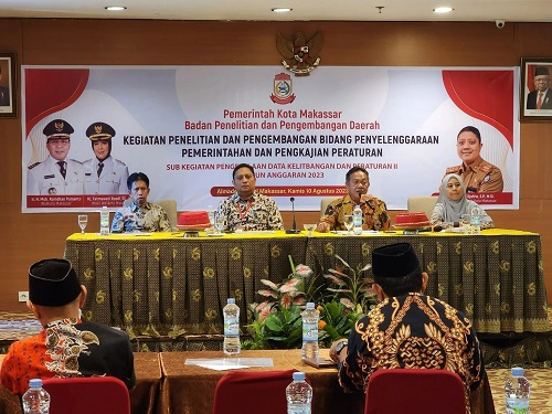 Gelar Diskusi Soal Kelitbangan dan Peraturan, Kepala Balitbangda Makassar Pesan ini ke Peserta