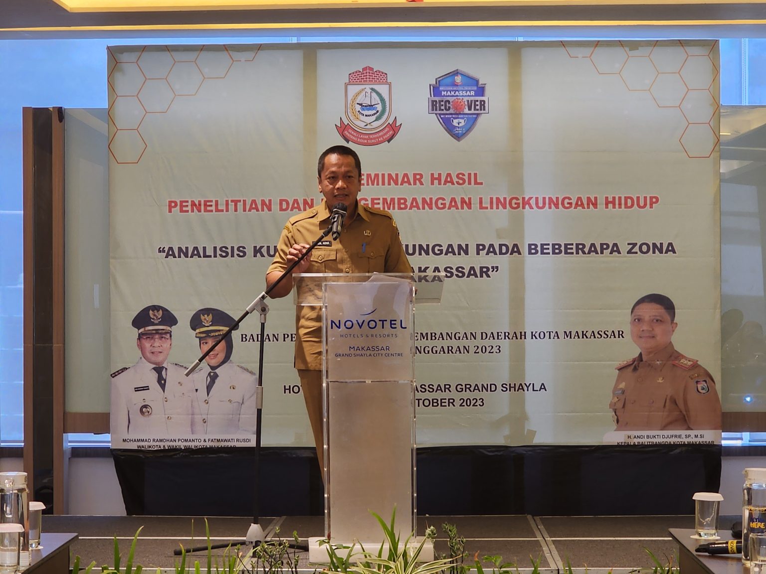 Buka Seminar Hasil Soal Lingkungan, Sekertaris Balitbangda Makassar Sebut Upaya Pemerintah Hadirkan Kota Sehat