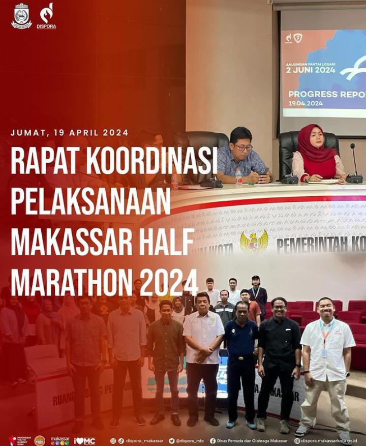 Rapat Koordinasi Pelaksanaan Makassar Half Marathon 2024.