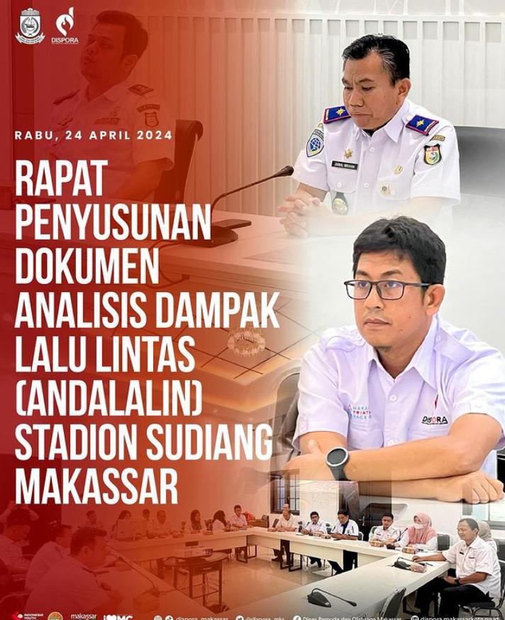 Penyusunan Dokumen Analisis Dampak Lalu Lintas (ANDALALIN) Stadion Sudiang Makassar.