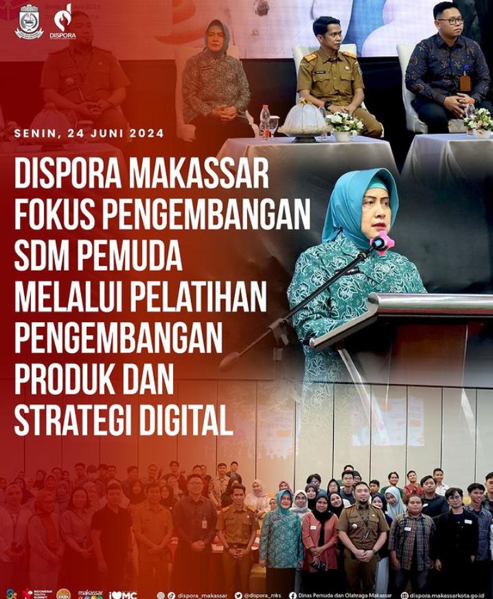 Dispora Makassar Fokus Pengembangan SDM Pemuda Melalui Pelatihan Pengembangan Produk dan Strategi Digital