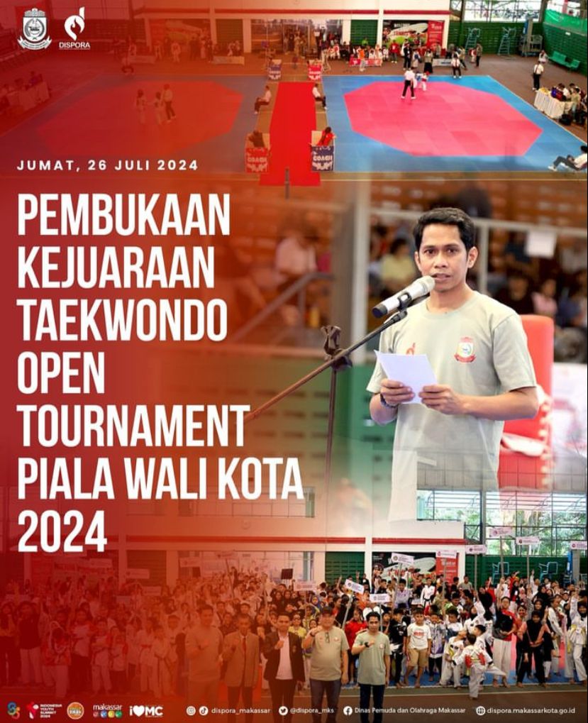 Pembukaan Kejuaraan Taekwondo Open Tournament Piala Wali Kota 2024