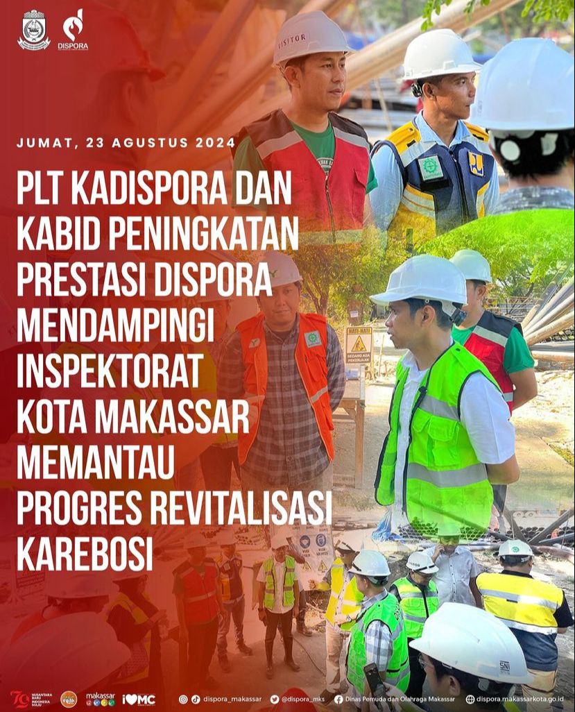 Mendampingi Inspektorat Memantau Progres Revitalisasi Lapangan Karebosi