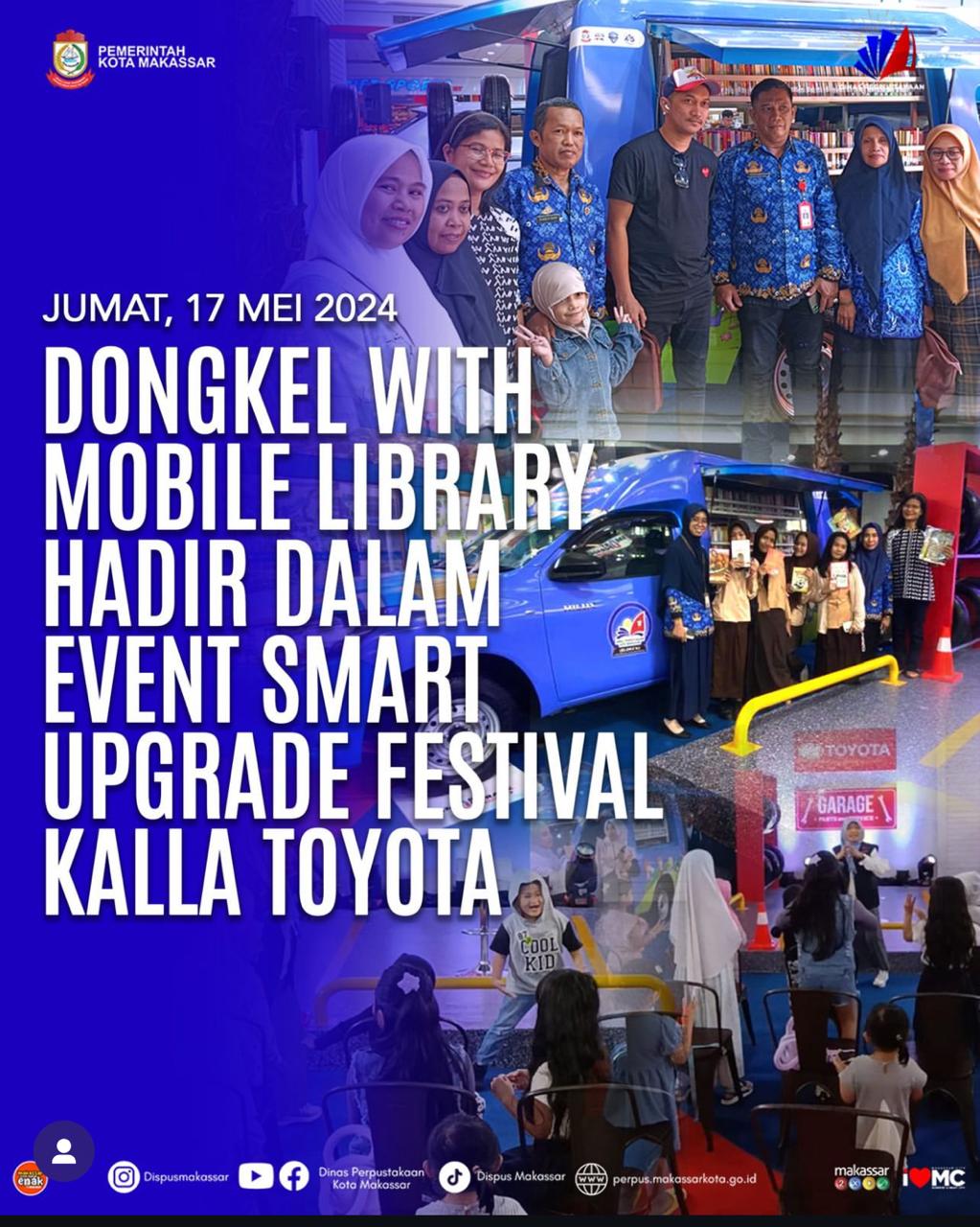 DONGKEL WITH MOBILE LIBRARY HADIR DALAM EVENT SMART UPGRADE FESTIVAL KALLA TOYOTA