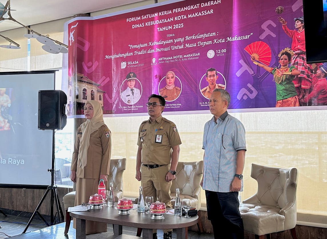 Pj Sekda Makassar Buka Forum Perangkat Daerah Dinas Kebudayaan, Bahas Pemajuan Budaya Berkelanjutan
