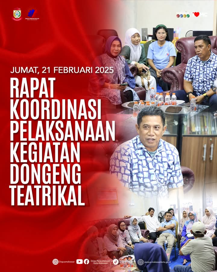 Rapat Koordinasi Pelaksanaan Kegiatan Dongeng Teatrikal