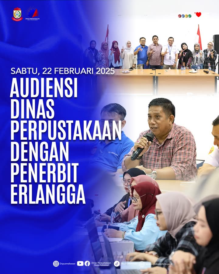 Audiensi Dinas Perpustakaan Dengan Penerbit Erlangga