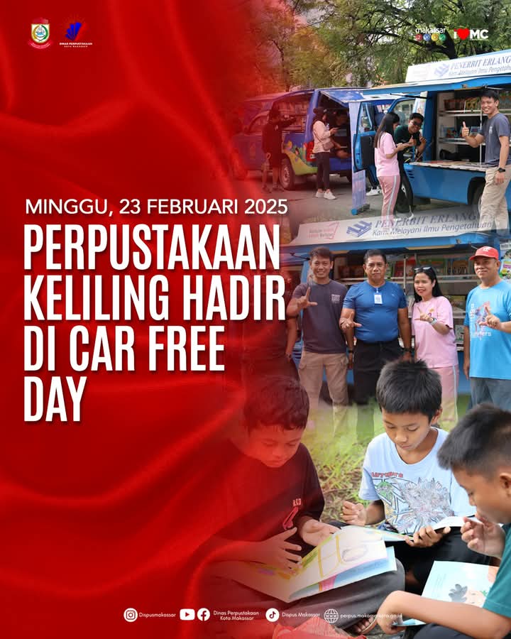 Perpustakaan Keliling Hadir Di Car Free Day