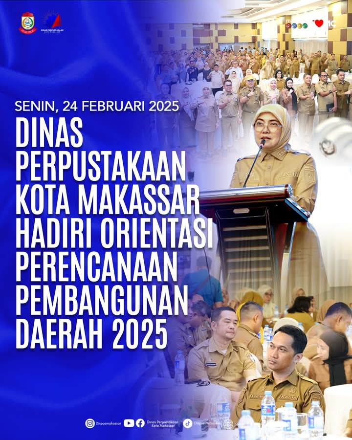 Dinas Perpustakaan Kota Makassar Hadiri Orientasi Perencanaan Pembangunan Daerah 2025