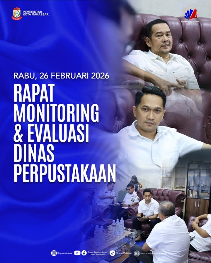 Rapat Monitoring & Evaluasi Dinas Perustakaan