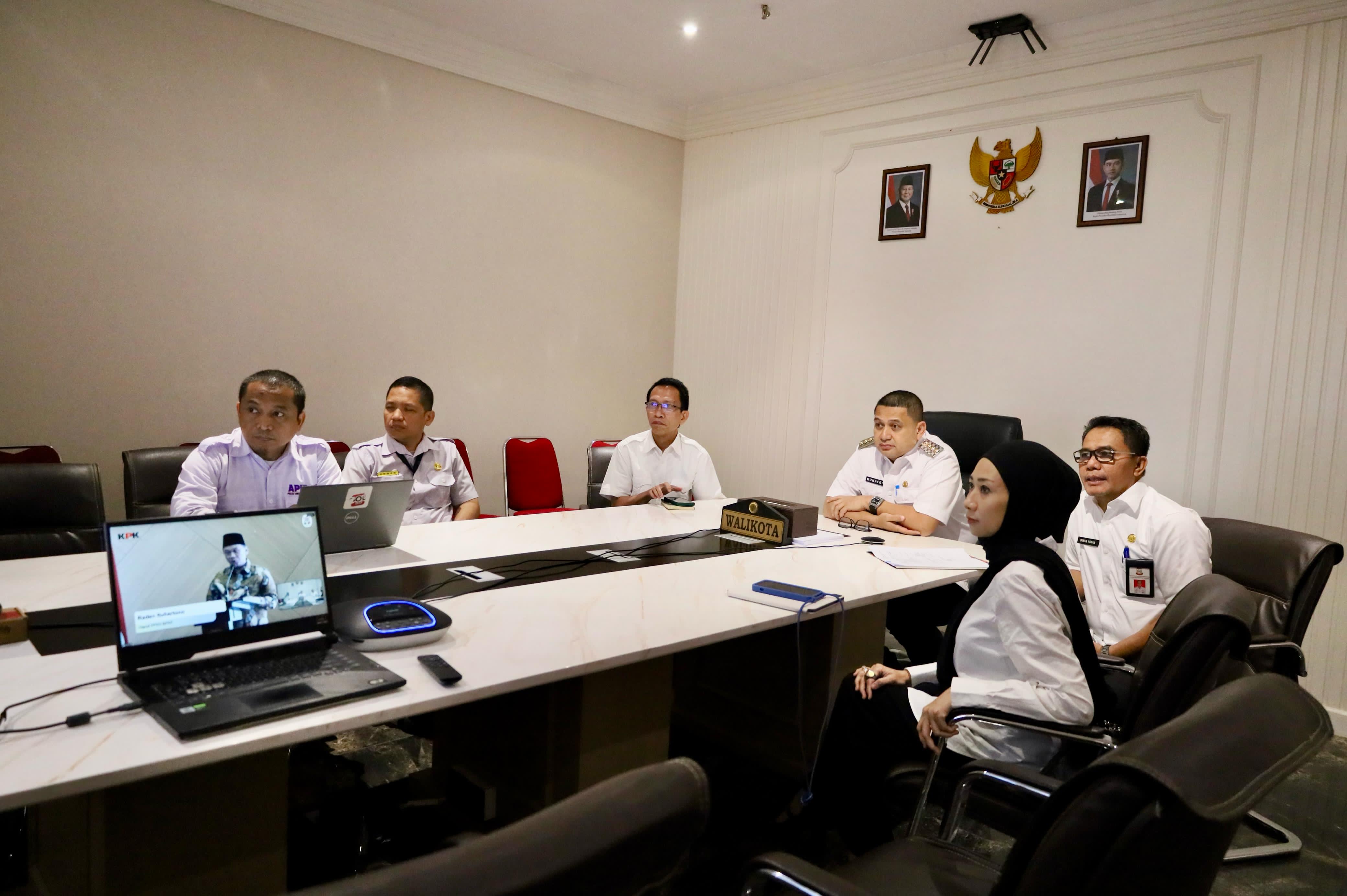 Wali Kota Makassar Ikuti Peluncuran Indikator IPKD MCP KPK RI Tahun 2025