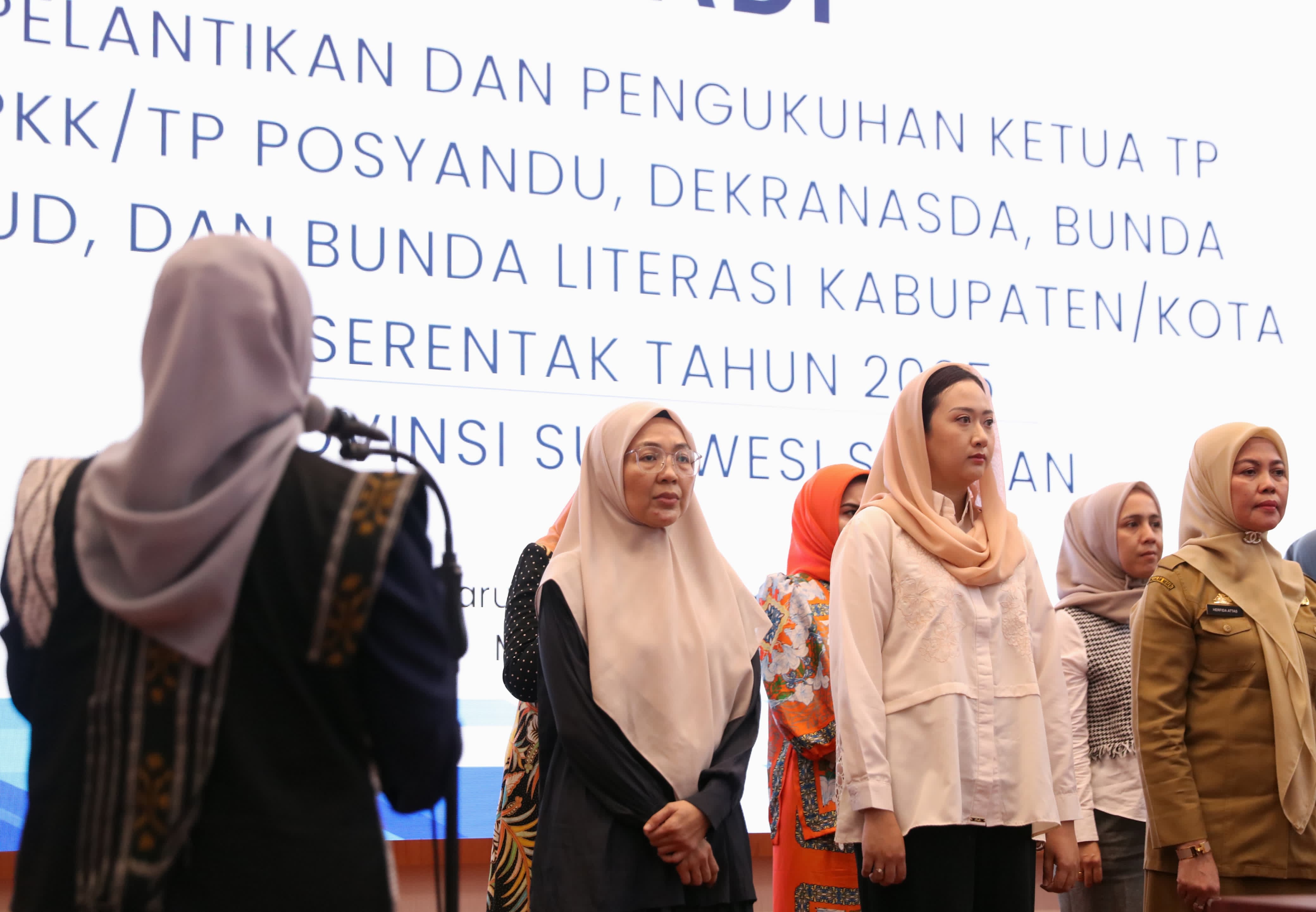 Melinda Aksa Ikuti Gladi Pelantikan Serentak Bersama 21 Ketua TP PKK Se-Sulsel