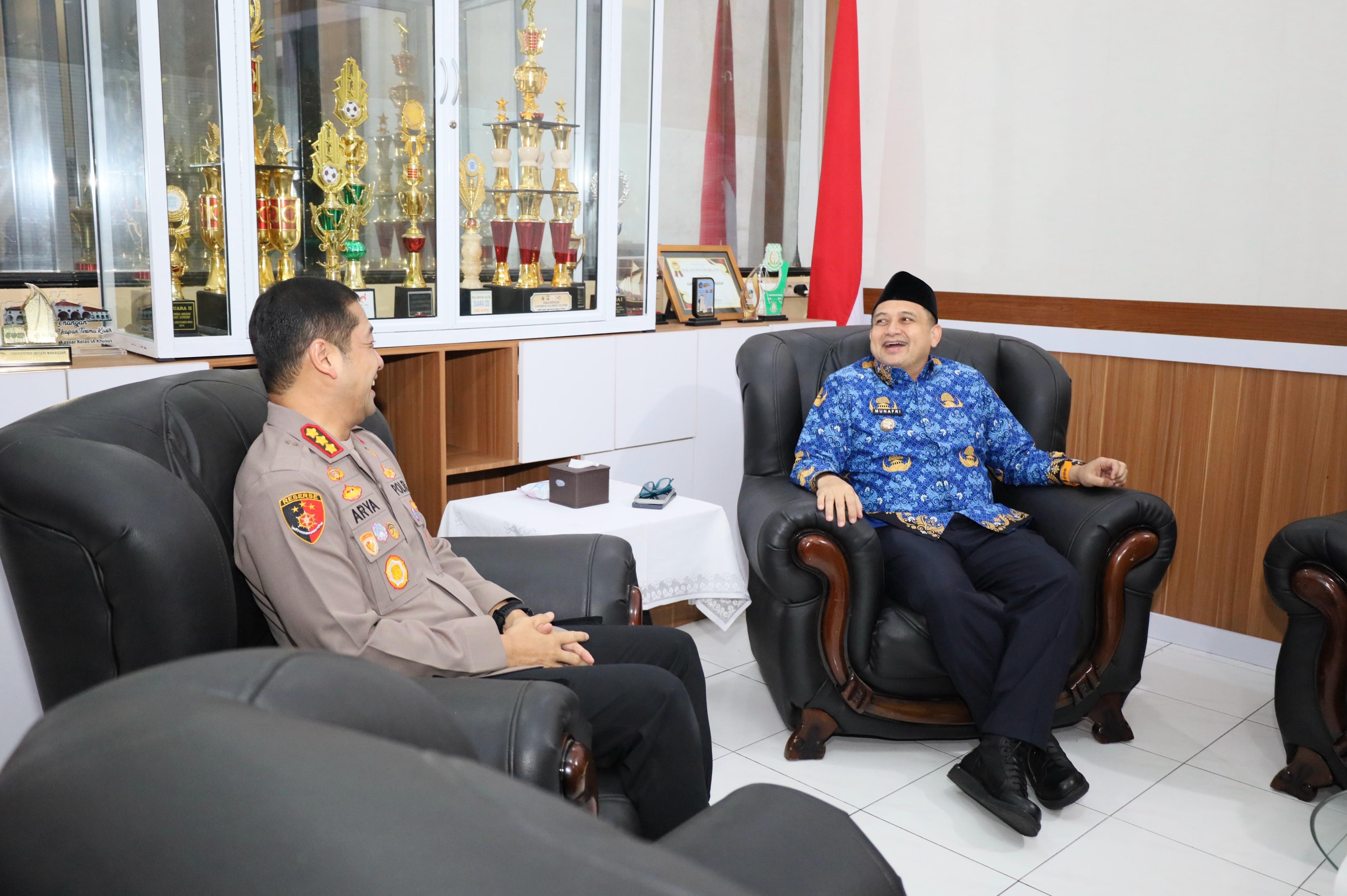 Wali Kota-Wakil Wali Kota Makassar Perkuat Sinergi dan Kolaborasi dengan Polrestabes Makassar