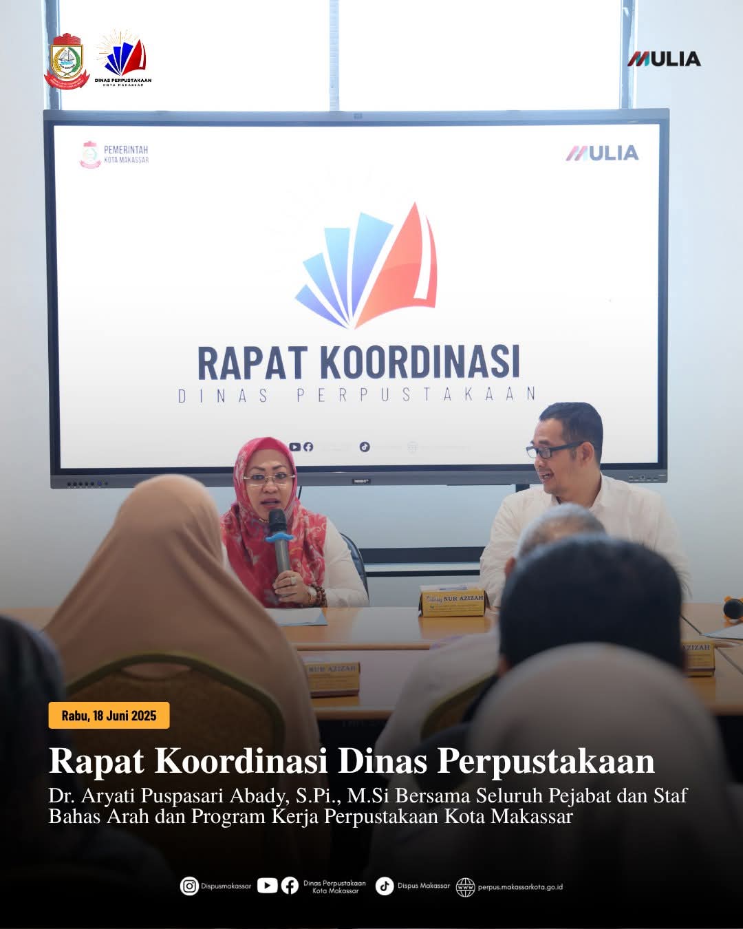 Rapat Koordinasi Dinas Perpustakaan