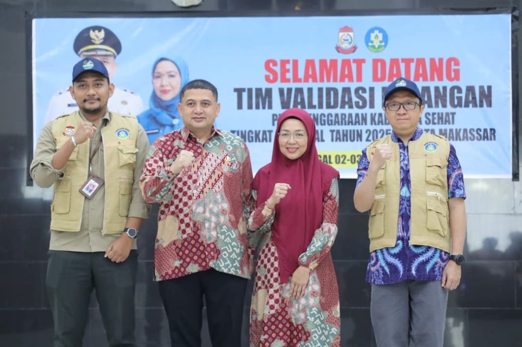 Munafri–Melinda Aksa Sambut Tim Kota Sehat, Tegaskan Pentingnya Lingkungan Bersih