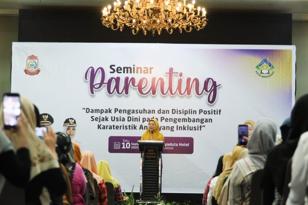 Buka Seminar Parenting, Bunda PAUD Makassar Dorong Orang Tua Terapkan Disiplin Positif Sejak Usia Dini