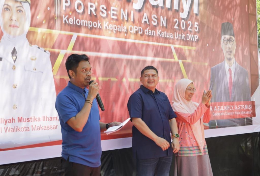 Porseni ASN 2025 Munafri dan Melinda Bernyanyi, Guncang Balai Kota Makassar