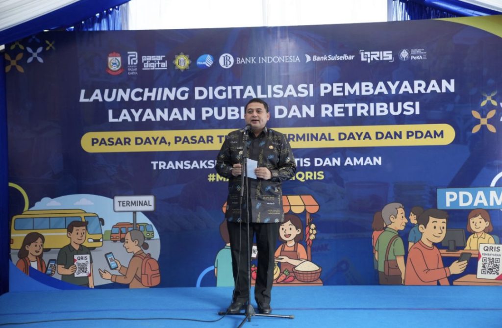 Pemkot Makassar Berlakukan QRIS di Pasar, Terminal dan PDAM