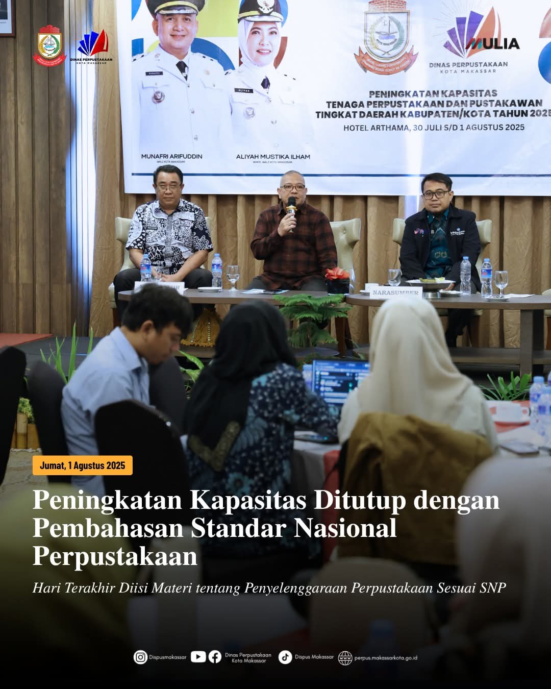 Peningkatan Kapasitas Ditutup dengan Pembahasan Standar Nasional Perpustakaan